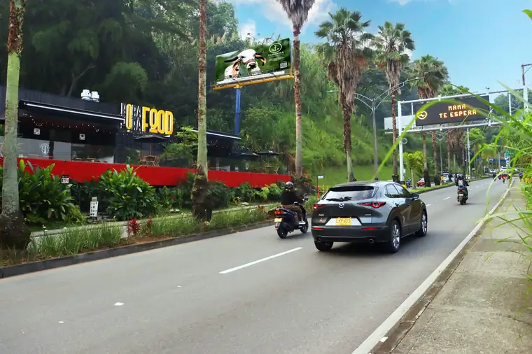 Valla publicitaria PAM-005A de Hercas en Vía Las Palmas