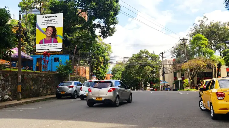 Valla publicitaria PUV-014 de Hercas en El Poblado